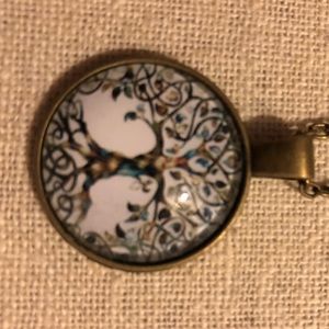 Colorful tree necklace